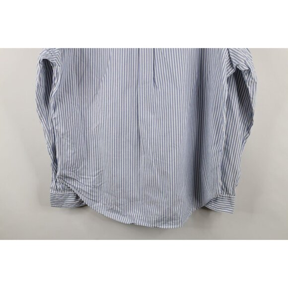Vtg 90s Ralph Lauren Mens XL Classic Fit Striped Oxford Cotton Button Down Shirt - Picture 12 of 12